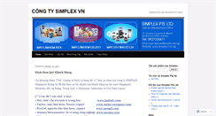 Desktop Screenshot of congtysimplex.wordpress.com