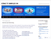 Tablet Screenshot of congtysimplex.wordpress.com