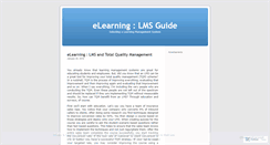 Desktop Screenshot of elearningguide.wordpress.com