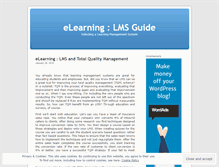 Tablet Screenshot of elearningguide.wordpress.com