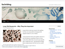 Tablet Screenshot of fachriblog.wordpress.com