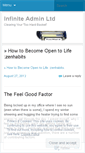 Mobile Screenshot of infiniteadmin.wordpress.com
