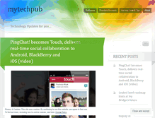 Tablet Screenshot of mytechpub.wordpress.com