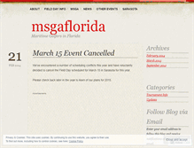 Tablet Screenshot of msgaflorida.wordpress.com