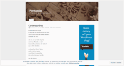 Desktop Screenshot of pontuadas.wordpress.com