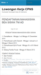 Mobile Screenshot of lowongankerjacpns01.wordpress.com