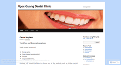 Desktop Screenshot of ngocquangdentalclinic.wordpress.com