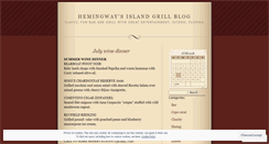 Desktop Screenshot of hemingwaysislandgrill.wordpress.com