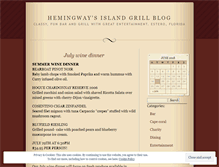 Tablet Screenshot of hemingwaysislandgrill.wordpress.com