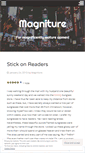 Mobile Screenshot of magniture.wordpress.com