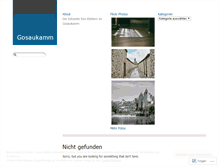 Tablet Screenshot of gosaukamm.wordpress.com