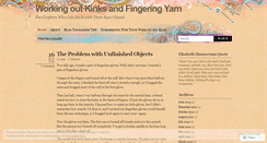 Desktop Screenshot of fingeringyarn.wordpress.com