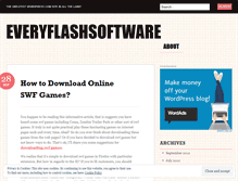 Tablet Screenshot of everyflashsoftware.wordpress.com