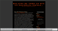 Desktop Screenshot of mentede1psicopata.wordpress.com