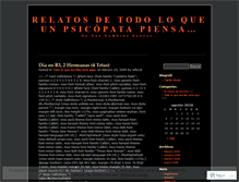 Tablet Screenshot of mentede1psicopata.wordpress.com
