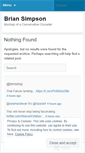 Mobile Screenshot of briansimpson.wordpress.com