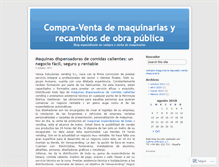 Tablet Screenshot of maquinariayrepuesto.wordpress.com