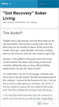 Mobile Screenshot of gotrecovery.wordpress.com