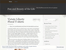 Tablet Screenshot of fanofmylife.wordpress.com