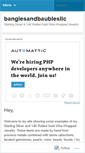 Mobile Screenshot of banglesandbaublesllc.wordpress.com