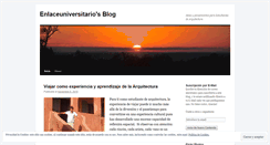 Desktop Screenshot of enlaceuniversitario.wordpress.com