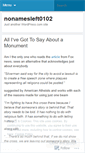 Mobile Screenshot of nonamesleft0102.wordpress.com