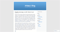 Desktop Screenshot of aiidaa.wordpress.com