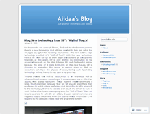 Tablet Screenshot of aiidaa.wordpress.com