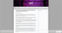 Desktop Screenshot of iaof.wordpress.com