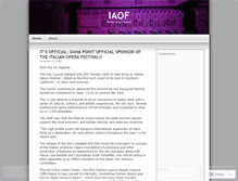 Tablet Screenshot of iaof.wordpress.com