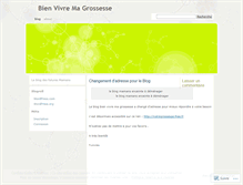 Tablet Screenshot of notregrossesse.wordpress.com