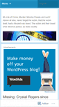 Mobile Screenshot of mylifeofcrime.wordpress.com