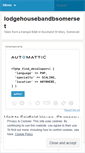 Mobile Screenshot of lodgehousebandbsomerset.wordpress.com
