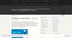 Desktop Screenshot of mindsfaq.wordpress.com