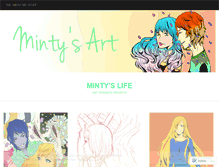 Tablet Screenshot of mintydrawings.wordpress.com