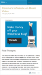 Mobile Screenshot of cinemamusicvideo.wordpress.com