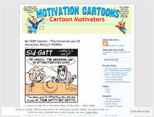 Tablet Screenshot of motivationalcartoons.wordpress.com