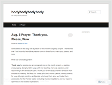 Tablet Screenshot of bodybodybodybody.wordpress.com