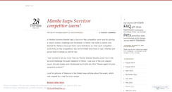 Desktop Screenshot of mambeblankets.wordpress.com