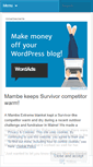 Mobile Screenshot of mambeblankets.wordpress.com