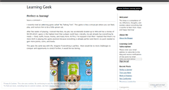 Desktop Screenshot of learningeek.wordpress.com