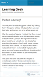 Mobile Screenshot of learningeek.wordpress.com