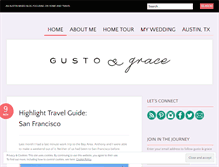 Tablet Screenshot of gustoandgrace.wordpress.com