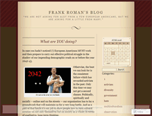 Tablet Screenshot of frankroman.wordpress.com