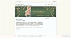 Desktop Screenshot of immortelle.wordpress.com
