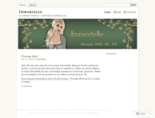 Tablet Screenshot of immortelle.wordpress.com