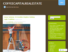 Tablet Screenshot of coffeecapitalrealestate.wordpress.com