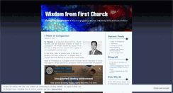 Desktop Screenshot of firstchurchwisdom.wordpress.com