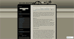 Desktop Screenshot of boygirlrelationship.wordpress.com