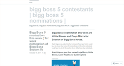 Desktop Screenshot of biggboss5.wordpress.com